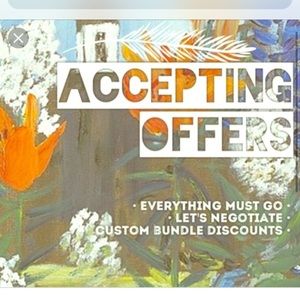 Everything Must Go! Making room for new items.